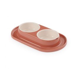 Миски двойные пластик
