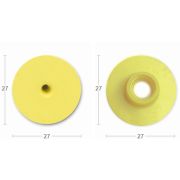 Бирка круглая мама. Желтая открытая (27*27)