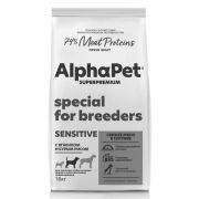 AlphaPet Superpremium 18 кг д/собак взрослых средних пород с чувств. пищ с ягненком и бурым рисом 1/1 1614  BREEDER