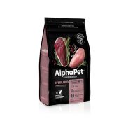AlphaPet Superpremium 7 кг д/кошек и котов взрослых стерилизованных с уткой и индейкой 2048