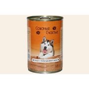 Собачье счастье 410,0 д/соб птица с потрошками в желе ж/б 1/20