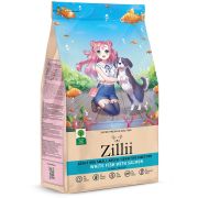 ZILLII DogAdult 800 гр Small Breed Sensitive Digestion Сухой корм для взрослых собак мелких пород с чувствительным пищеварением Белая Рыба с Лососем, 2093  1/14