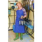 Фартук для доения и уборки 100 х125, синий/зелёный