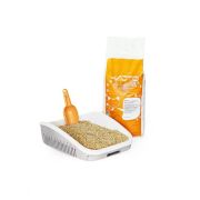 Наполнитель ЧИСТО д/кошек ДРЕВЕСНЫЙ КОМКУЮЩИЙСЯ оранжевый 10л/4,4кг 1/4