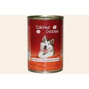 Собачье счастье 410,0 д/соб говядина с потрошками в желе ж/б 1/20