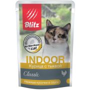 BLITZ 85гр д/к Classic Курица с тыквой, кусочки в соусе STERILISED  1/24 1808