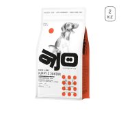 AJO Dog PUPPY & JUNIOR 2 кг Сухой полнорационный корм с гречкой для щенков и молодых собак средних и крупных пород 1/25