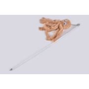 Игрушка д/кошек Дразнилка Осьминог на цепочке l=40см с колокольчиком микс 3777   1/12