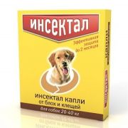 Инсектал капли от блох и клещей д/соб 20-40 кг 3682*   1/60