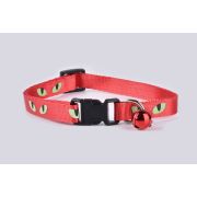 Ошейник д/кошек 34х1см с колокольчиком, светоотражающий микс 2865