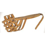 Намордник Аркон н32мк  кожа сетка  стафф, ротвейлер, боксер