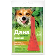 Дана Ультра капли д/собак и щенков 10-20 кг. 1*1,6мл 7896 1/40