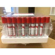 Пробирка вакуумная с активатором 10мл.  1/100 красная