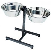Подставка с мисками 0,8л Триол 2*0,8 9032 нерж.сталь 30281004