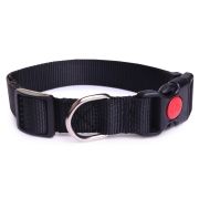 Ошейник для собак LionPets LPO-045-8 (Чёрный) (M-Обхват 36-60 см, ширина 2,5 см)