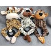 Игрушка д/собак-пищалка WOGY мягкая Зверята 24х12х6см с резиновыми кольцами, микс арт.2025-2480 Код276152