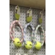 Игрушка для собак Кольцо NUNBELL канатная d=17см с мячом теннисным d=6см, микс арт.2025-2832 Код275761