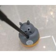 Игрушка д/кошек Дразнилка WOGY Удочка с Рыбкой на металл палочке  с основанием Котик на липучке арт.2025-2272 Код276045