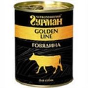 Гурман Голден 340,0 д/собак говядина натур. в желе 3686 1/12