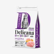 DELICANA Сух.д/кошек КастСтер Индейка 1,5кг 1/6 3525