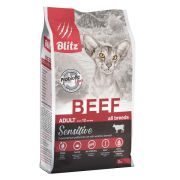 BLITZ Sensitive 2 кг ADULT CATS BEEF/сухой корм д/ взрос.кошек Говядина 2997  1/6