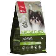Blitz Holistic Adult Small Breeds Fresh Duck сухой корм д/собак мелк.пород, свежая утка 1,5 кг 2964 1/4