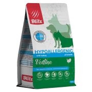 Blitz Dog 1,5 кг Vetline Hypoallergenic корм сухой диетический, при пищевой аллергии, непереносимости, атопическом дерматите  3411
