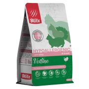 Blitz Cat Vetline Hypoallergenic 0,4 кг д/кошек корм диет.при пищев. аллергии, неперенос, атоп. дерматите 2841