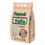 Наполнитель БАРСИК д/кошек КОМКУЮЩИЙСЯ TOFU Original 4,54л /2,3кг 1/3