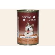 Собачье счастье 410,0 д/соб  мясное ассорти в желе ж/б 1/20