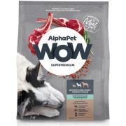 AlphaPet WOW Superpremium 7 кг д/собак средних пород с чувствит.пищ.с ягненком и рисом  2253  1/1