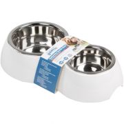Pawise Миска д/соб двойная меламин/сталь 350мл/750мл (1/8)