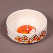 Миска керам. 0,35л белая Лиса 12,5см, арт. JK34803, Jack&king