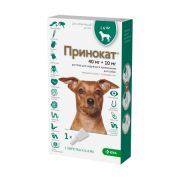 Принокат 40 мг капли на холку д/соб до 4кг КРКА
