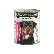 ВКУСМЯСИНА 850 г для собак «Говядина с рисом»  9542  1/6