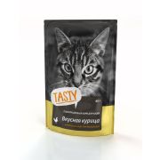 TASTY 85,0 д/кош пауч с курицей в желе 1/28