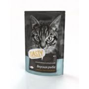 TASTY 85,0 д/кош пауч с рыбой в желе 1/600 1/28