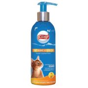 Клини Шампунь-кондиционер для короткош кошек Питание и блеск 200мл 1/15