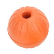 Игрушка д/собак Мяч 9см с отверстием д/веревки оранжевый ЭВА Keiko   0570