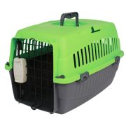 Переноска 49*33*30см BON усилен.замок пластик зеленая Keiko