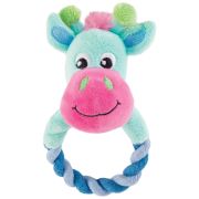 Игрушка д/собак Жираф 17см с кольцом мягкая d90 Triol