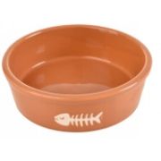 Миска керам. 0,18л 10*10*3,8 см 9103 оранж с  беж.рыбной костью