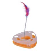 Игрушка д/кошек NUNBELL Треугольник 24х7.2х30.4см с шариком и дразнилкой 0138