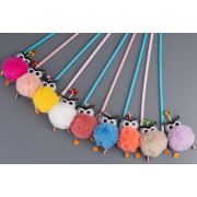 Игрушка д/кошек Дразнилка WOGY Сова мех. с колокольчиком и с резинкой, l=90см, микс арт.2025-0113 Код275298