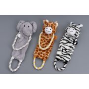 Игрушка д/собак Зверята WOGY -пищалка 40х10см с ручками, тело шуршит, микс арт.2025-2301 Код275738