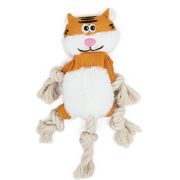 Игрушка д/собак-шуршалка WOGY Кот 28х26х3.5см с канатами арт.2024-1350 Код273504