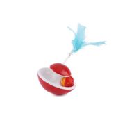 Игрушка д/кошек неваляшка 17х9.5см с шариком, колокольчиком и пером арт.10922-8631