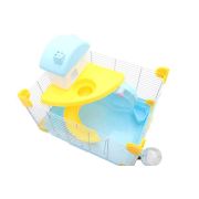 Клетка д/грызунов 31х30х24см платформа с домиком и горкой, колесо, поилка, кормушка микс арт.10922-6033