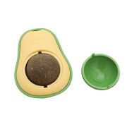 Игрушка д/кошек Авокадо 6х4см с вращающимся мятным шариком на липкой ленте арт.10922-7535