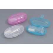 Щетка-напальчник WOGY д/животных зубная 5.3х2.2см, в футляре (7.5х3.5х2.5см), силикон, микс арт.2024-6270